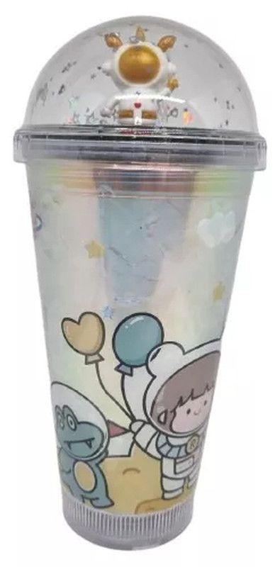 Vaso Acrílico Doble Pared Popote Astronauta Portatil Rondon
-3