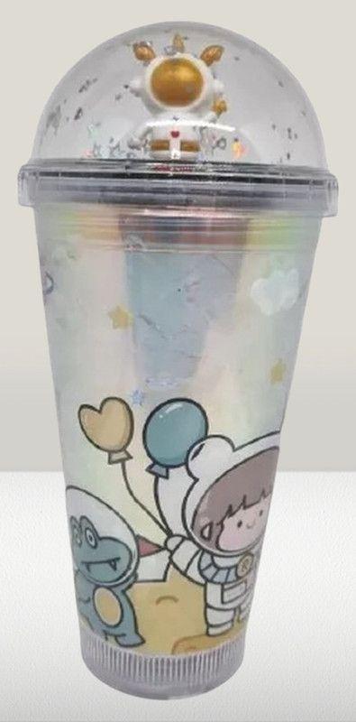 Vaso Acrílico Doble Pared Popote Astronauta Portatil Rondon
-5