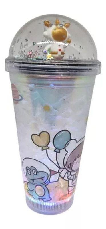 Vaso Acrílico Doble Pared Popote Astronauta Portatil Rondon
-8