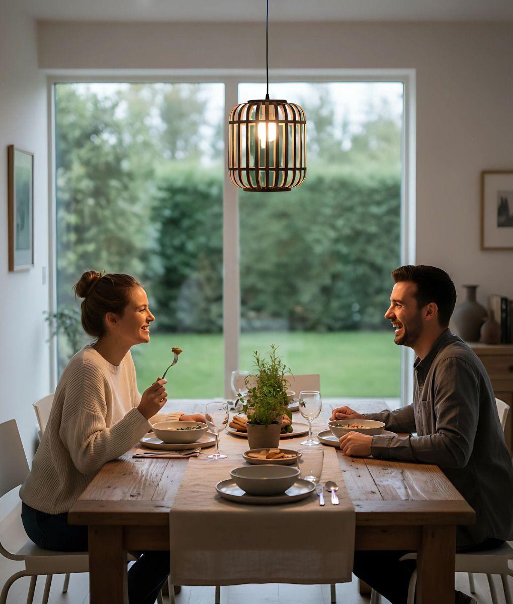 Lámpara Colgante Decorativa Elegante Abierta Jaula Jhn-2