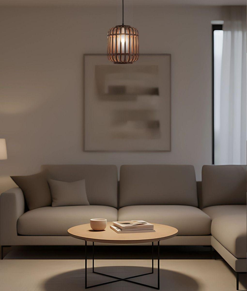 Lámpara Colgante Decorativa Elegante Abierta Jaula Jhn-7