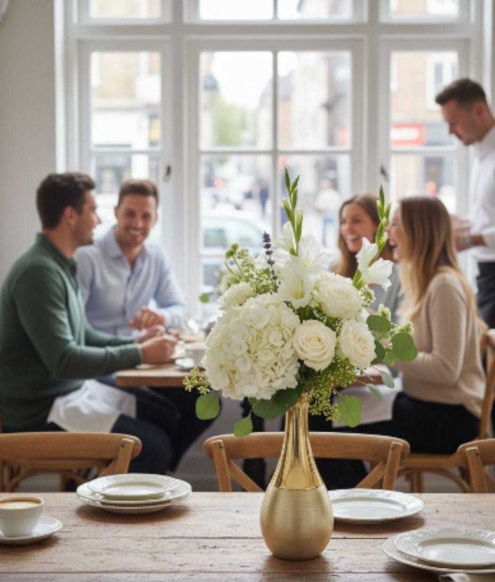 Florero Decorativo Moderno Silueta Gota Textura Dual Jhn-2