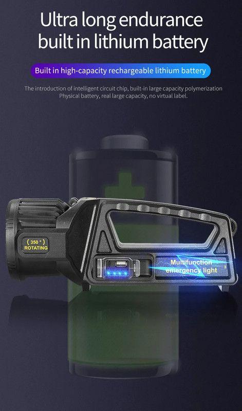Linterna LED Recargable Giratorio Exteriores Solar Rondon -7
