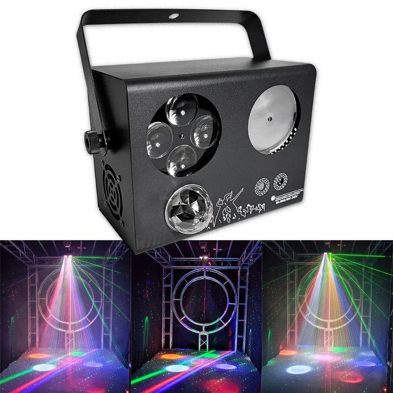 Luz Led Dj Escenario Discoteca 4 En 1 Bailes Fiesta Jer-5