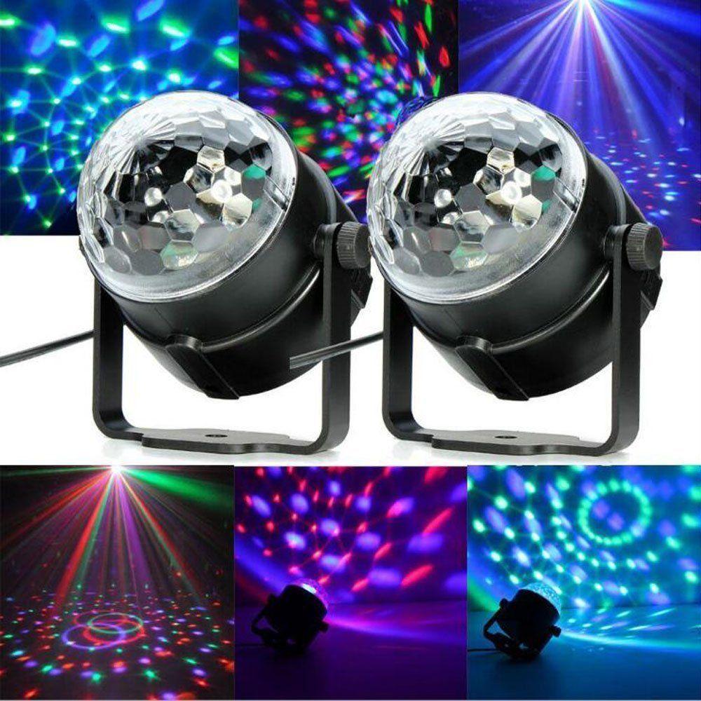 Lámpara Noche Estrellada Dj Color Led Fiesta Girando Rondon-3