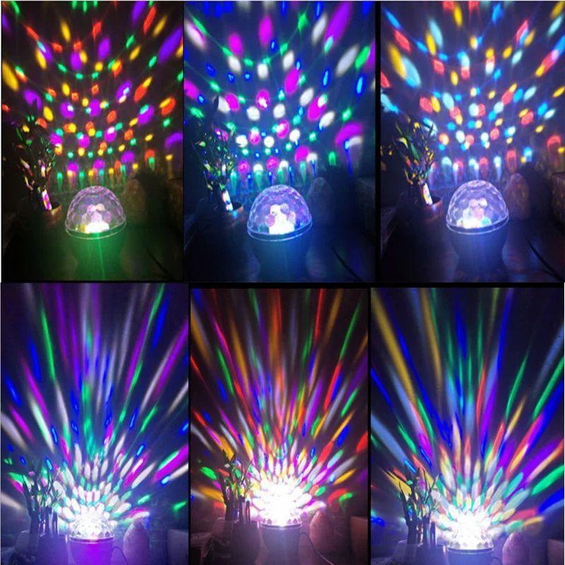 Lámpara Noche Estrellada Dj Color Led Fiesta Girando Rondon-7