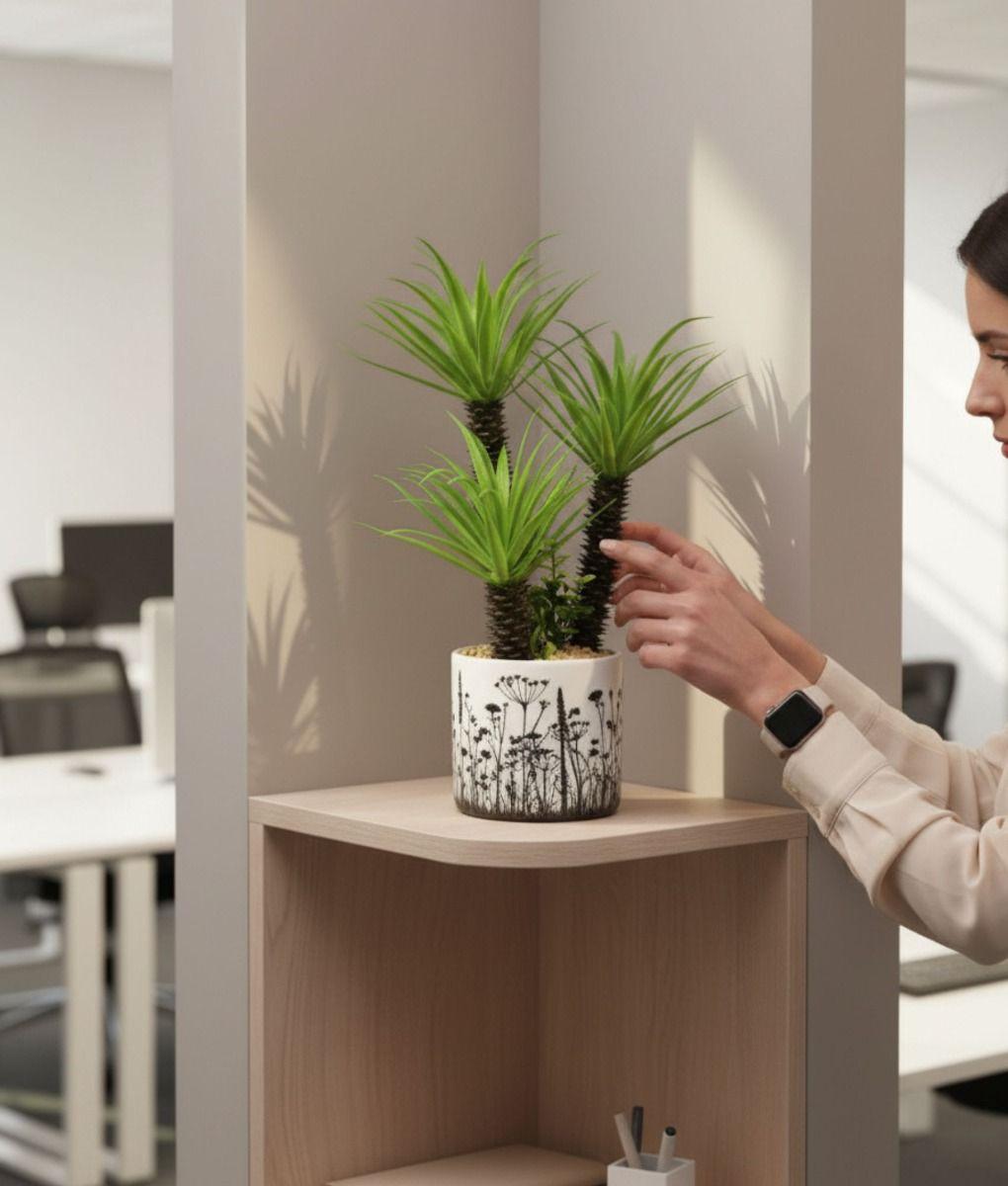 Planta Artificial Decorativa Adorno Hogar Moderno Jhn-2