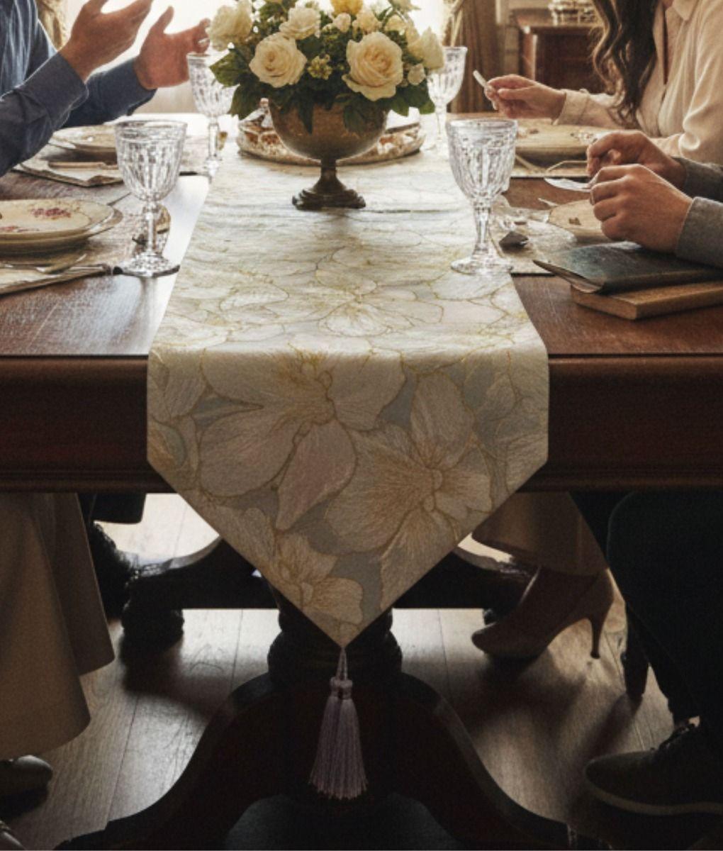 Camino Mesa Elegante Mantel Estilo Nórdico Decorativo Jhn-3
