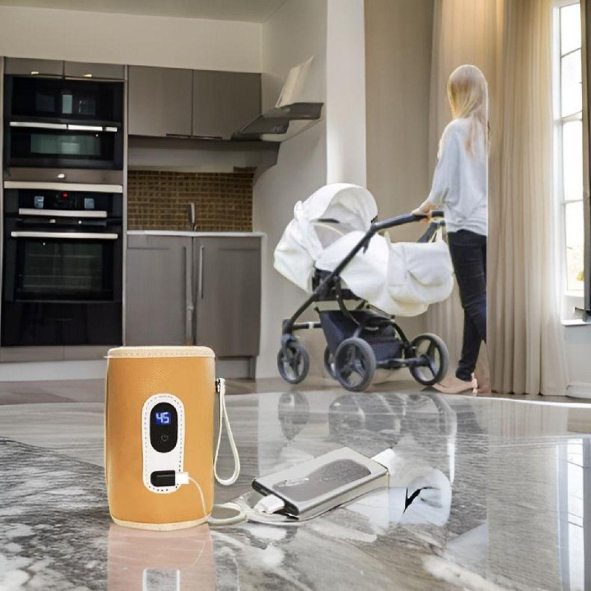 Calentador Mamadera Biberon Portatil Temperatura Bebe Lau-9