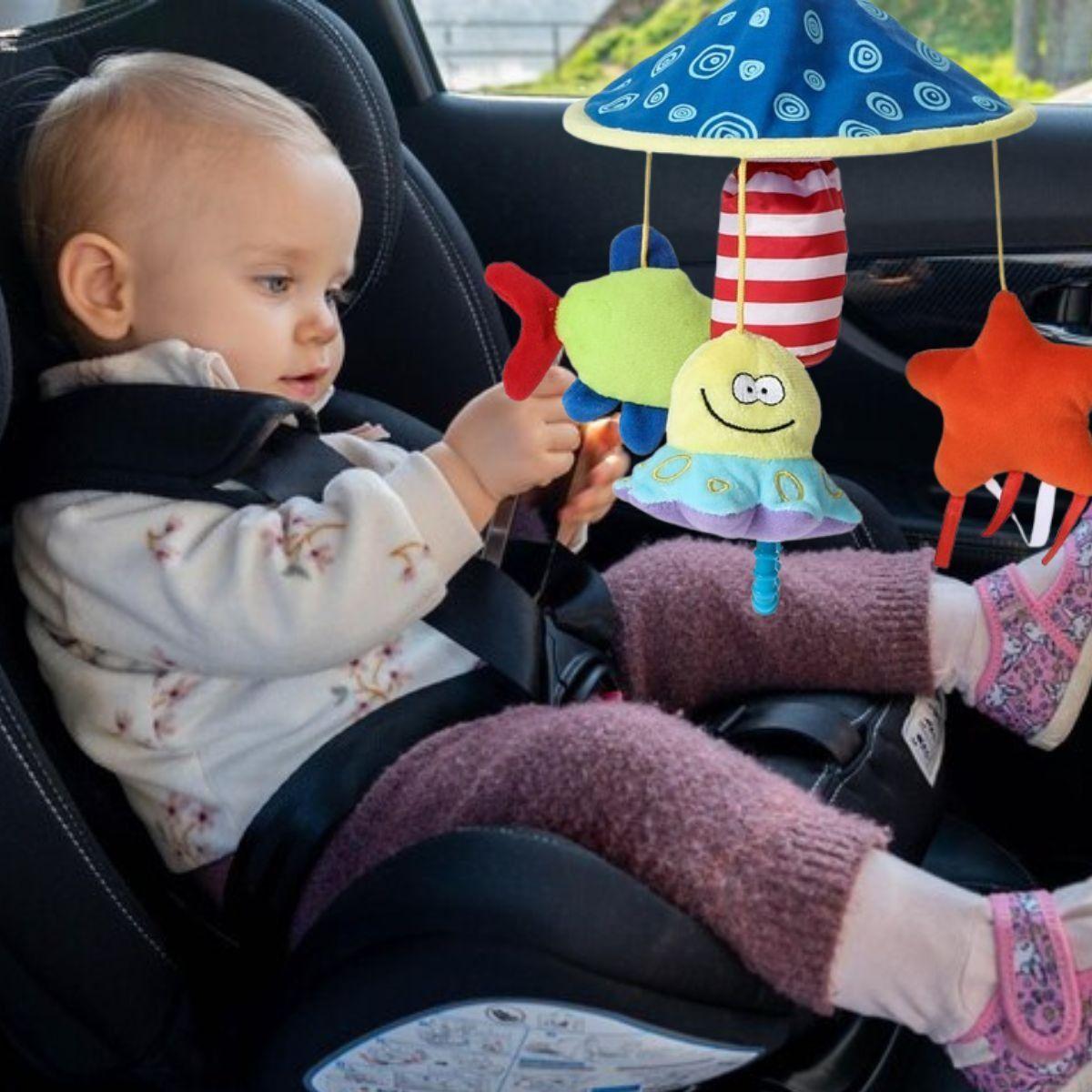 SONAJERO MUSICAL JUGUETE COLGANTE CARRUSEL GIRA BEBE LAU-7