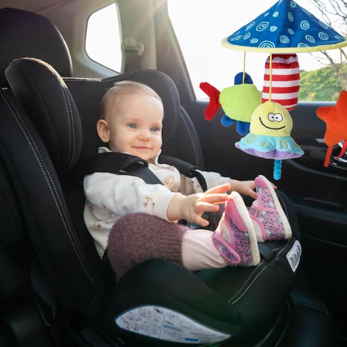 SONAJERO MUSICAL JUGUETE COLGANTE CARRUSEL GIRA BEBE LAU-8