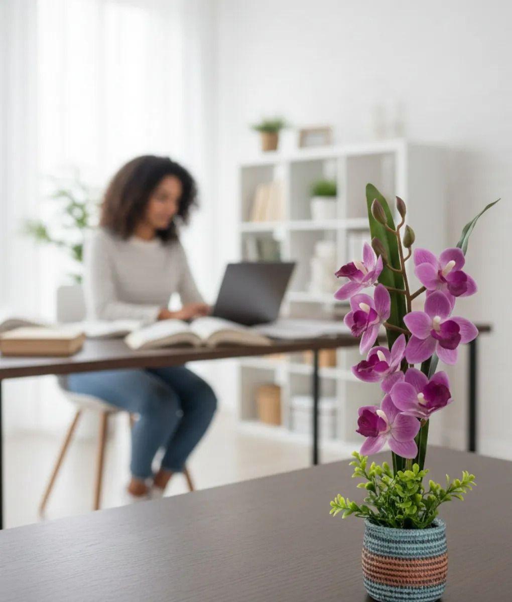 Planta Decorativa Artificial Tropical Elegante Floral Jhn-2