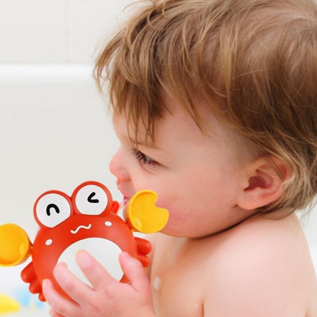 SET 6 JUGUETES DE BAÑO MOVILES CUERDA ANIMALITOS BEBE LAU-3