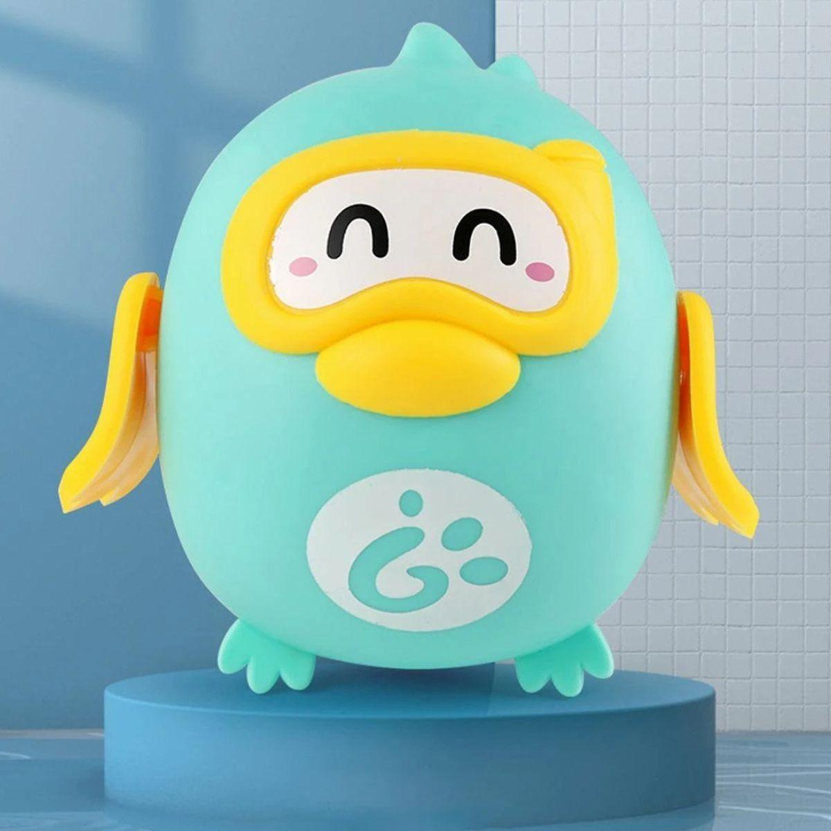 SET 6 JUGUETES DE BAÑO MOVILES CUERDA ANIMALITOS BEBE LAU-5