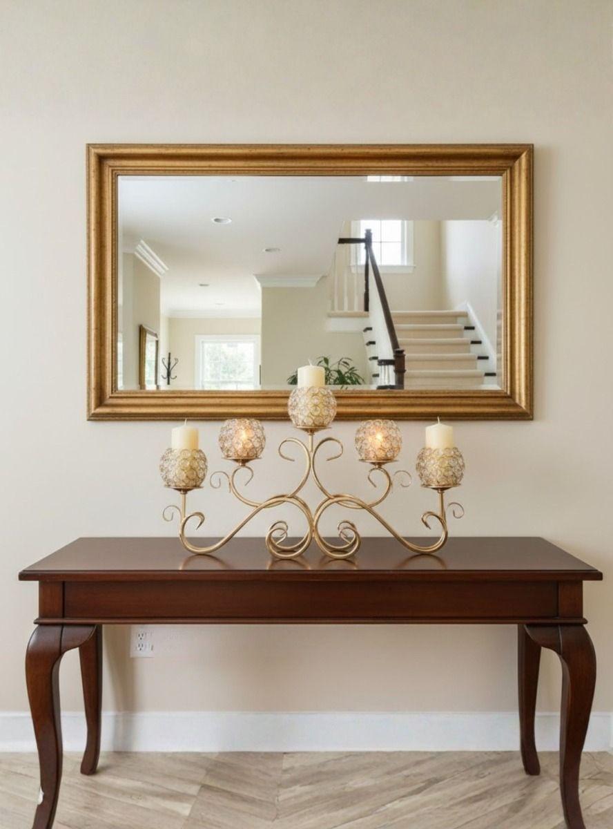 Candelabro Decorativo 5 Brazos Copas Adorno Facetado Jhn-5