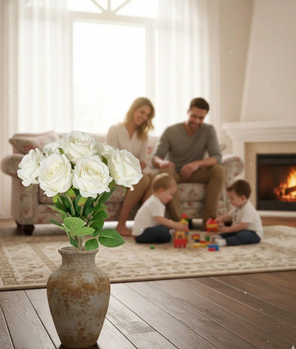 Ramo Floral Artificial Decorativo Adorno Exquisito Jhn-6