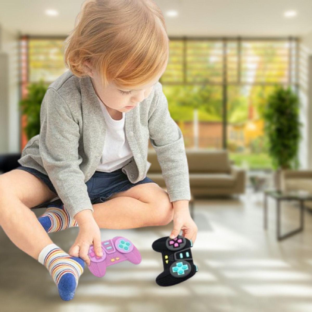 Set 3 Mordedor Silicona Forma Control Joystick Bebes Lau -3