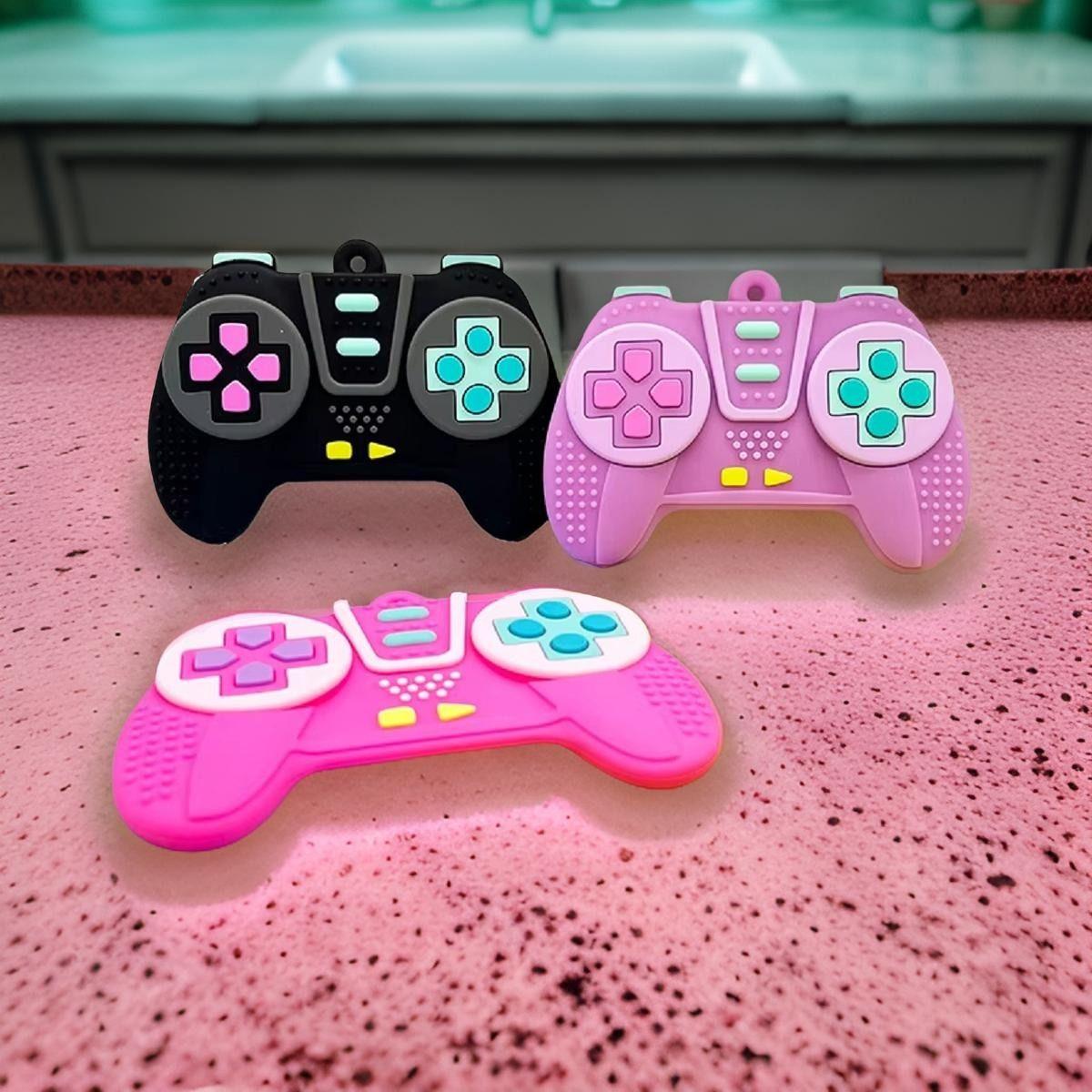 Set 3 Mordedor Silicona Forma Control Joystick Bebes Lau -4