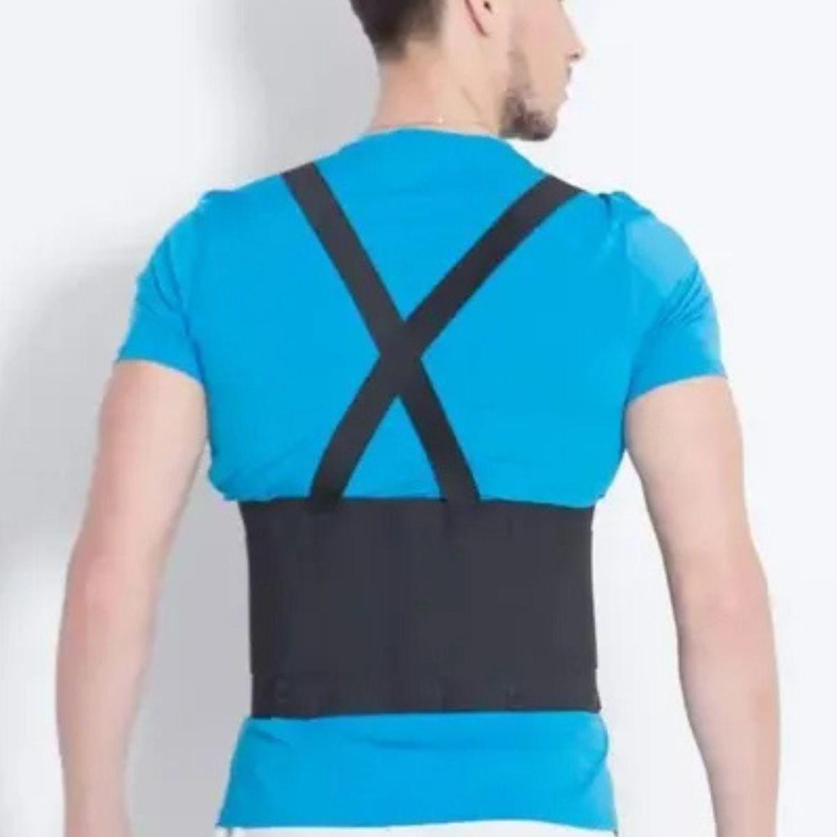 FAJA CINTURON SOPORTE LUMBAR CON TIRANTES AJUSTABLE LAU-5