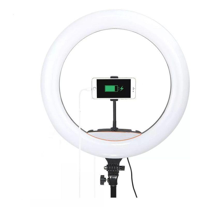 Iluminador Aro Anillo Luz Selfies Ajuste Colores Rgb Jer-3