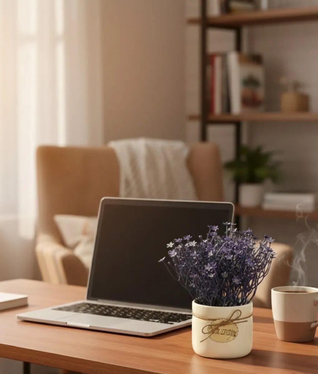 Planta Decorativa Artificial Adorno Estilo Rústico Jhn-7