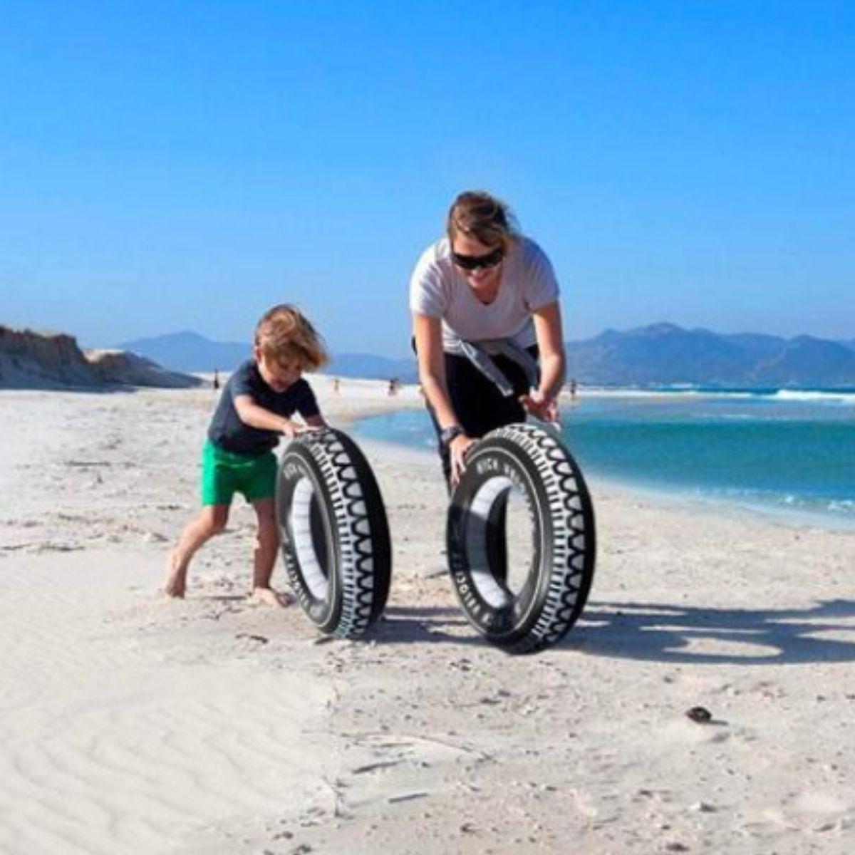 SET 2 FLOTADOR INFLABLE 90 CM DIVERTIDO PLAYA PISCINA LAU-5