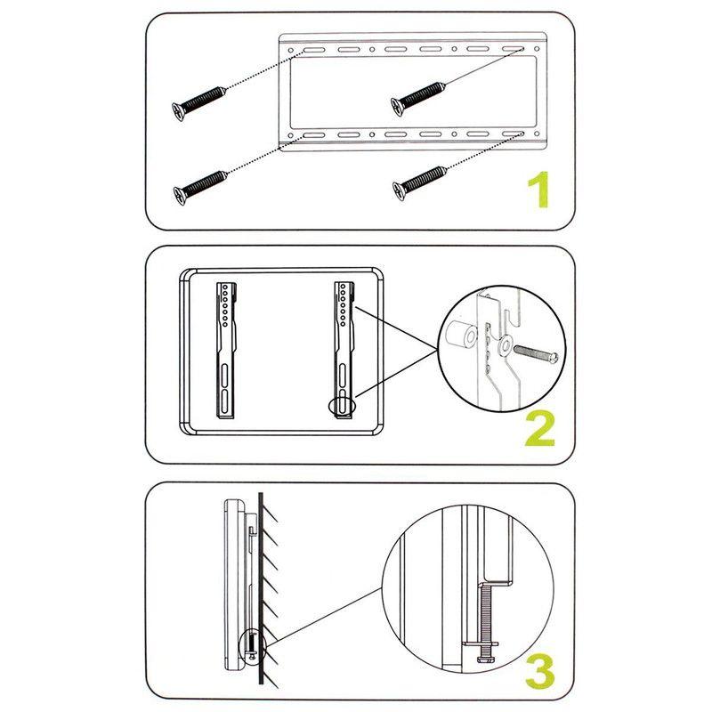 Soporte Tv Pared Universal Hogar Rack Excelente Rondon-4