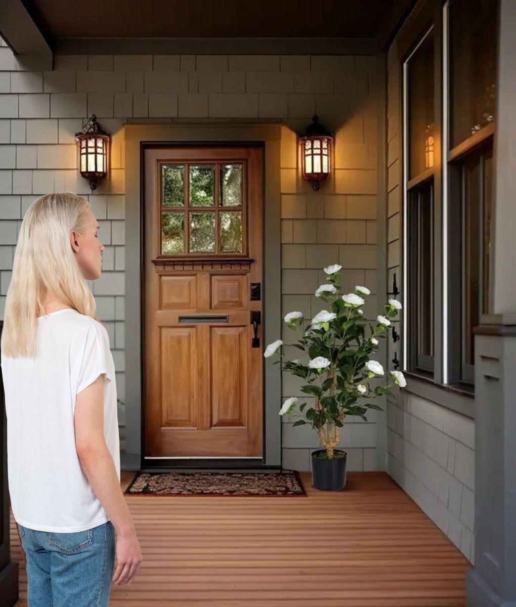 Planta Artificial Sintética Decorativa Moderna Hogar Jhn-3