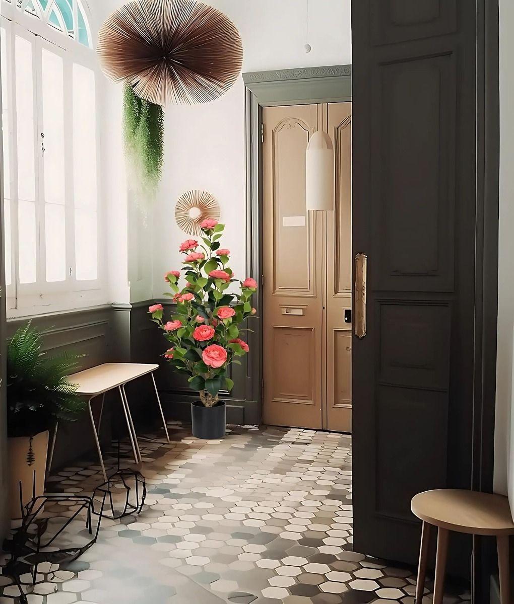 Planta Artificial Sintética Decorativa Moderna Hogar Jhn-9