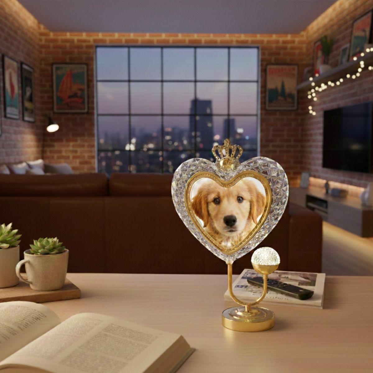 Portarretrato Decorativo Corazón Digital Corona Imperial Jhn-9