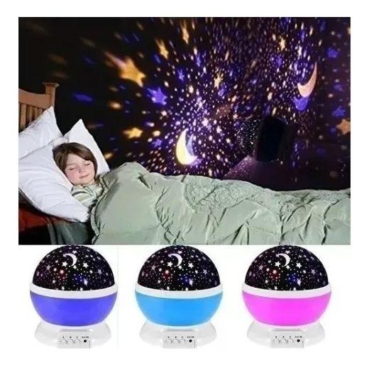 Proyector Rotatoria Cielo Estrellas Noche Alumbra Bebe Lau-7