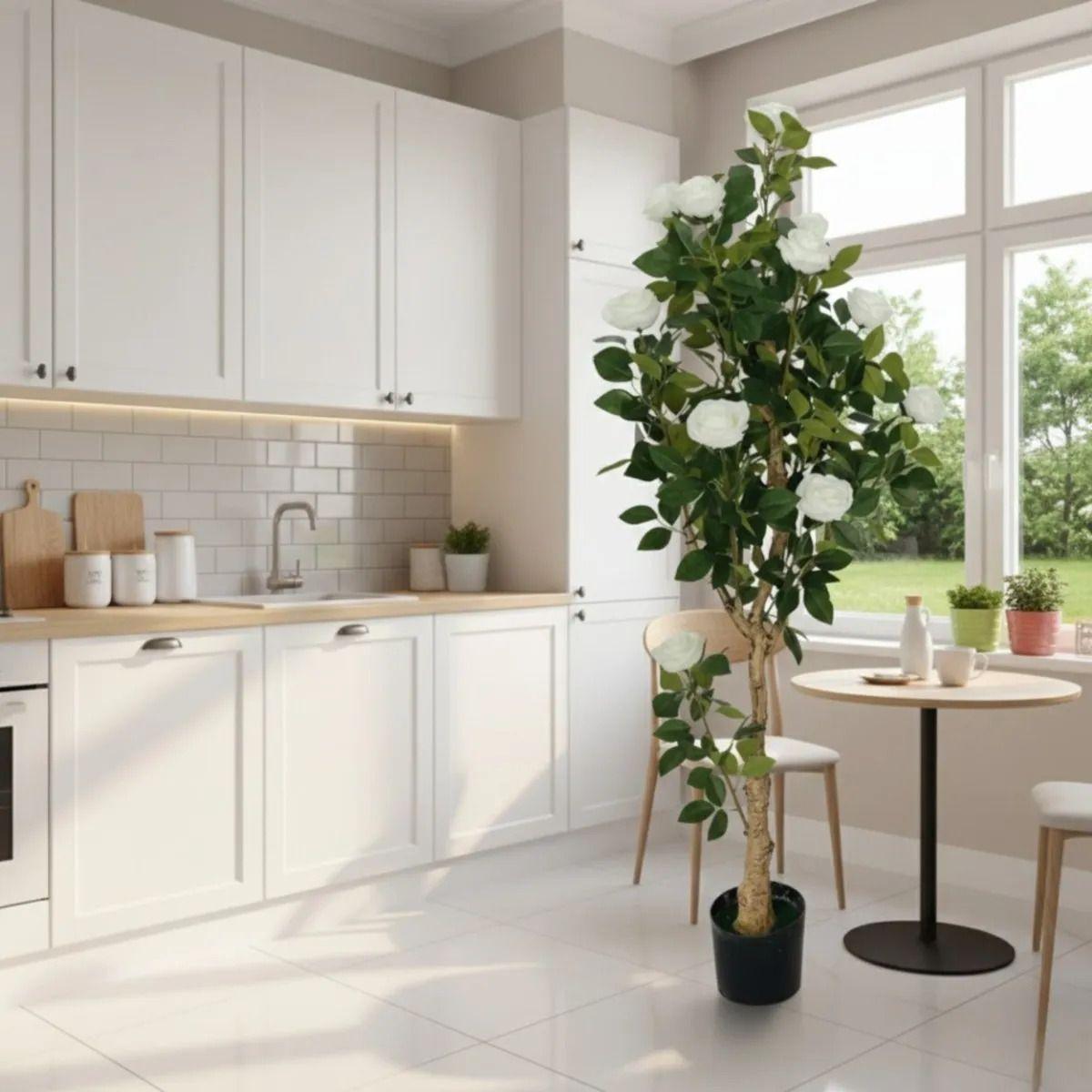 Planta Artificial Decorativa Árbol Rosas Gala Adorno Jhn-3