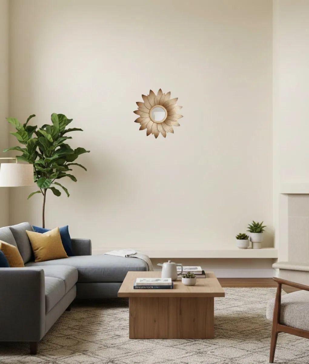 Set 3 Espejo Decorativo Pared Estilo Girasol Vintage Jhn-9