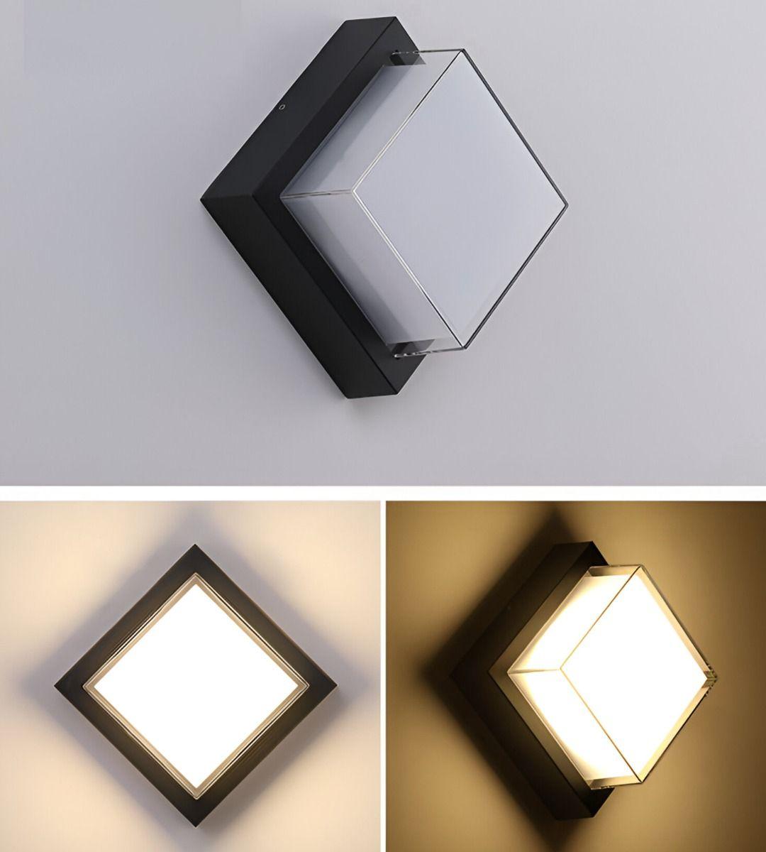 Aplique Pared LED Resistente Lámpara Decorativa Cuadrada Jhn-6