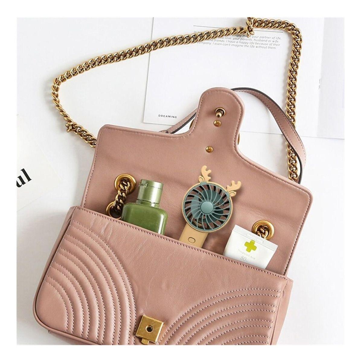 Set 2 Mini Ventilador Portátil Recargable Viaje Hogar Lau-3