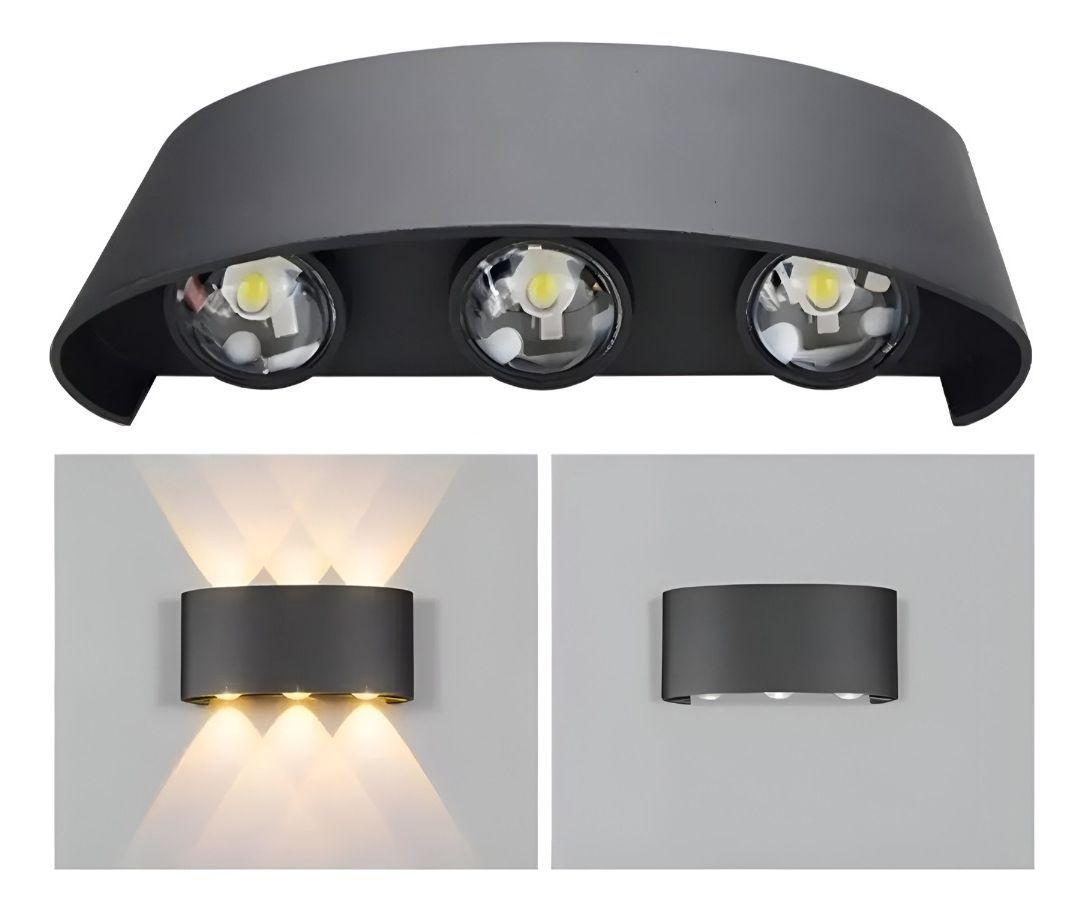 Aplique Pared LED 6w Luz Cálida Decoración Hogar Jhn-2