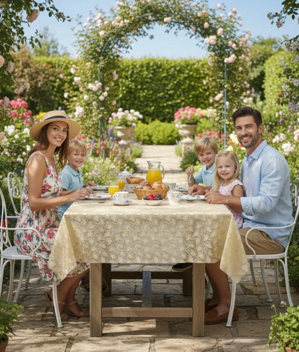 Mantel Decorativo Mesa Encaje Textura Diseño Elegante Jhn-7