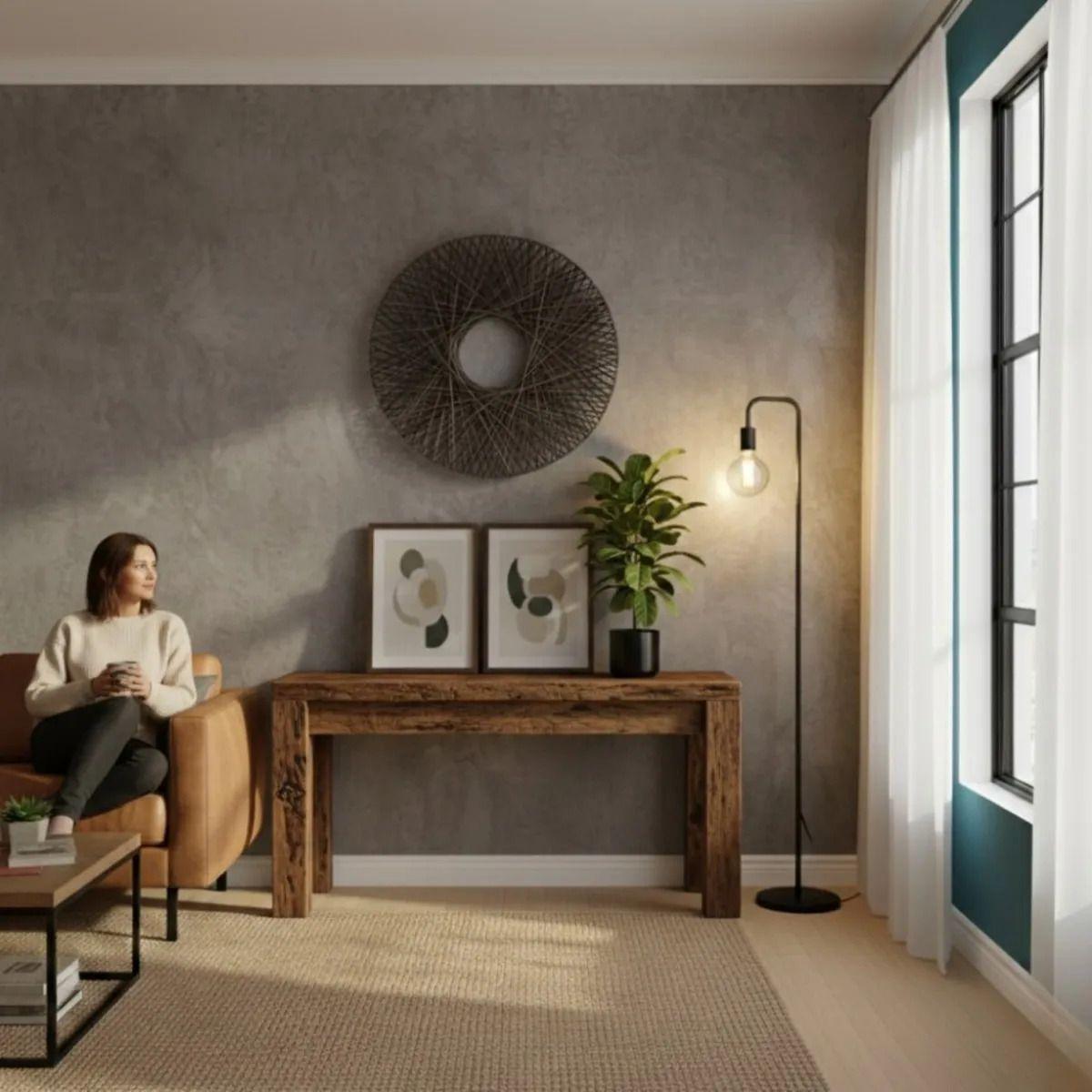 Aro Decorativo Pared Entrelazado Artesanal Moderno AJ-3