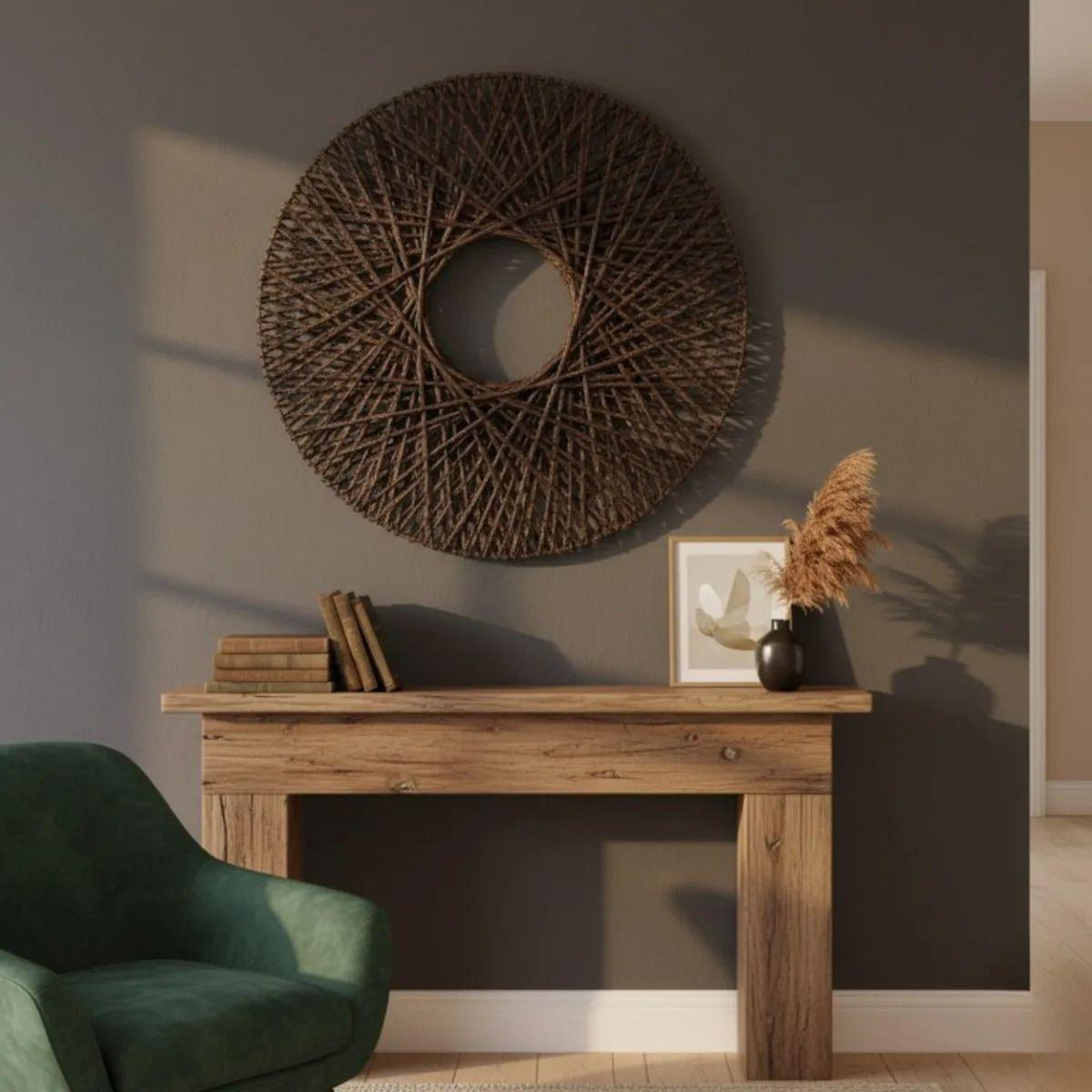 Aro Decorativo Pared Entrelazado Artesanal Moderno AJ-5