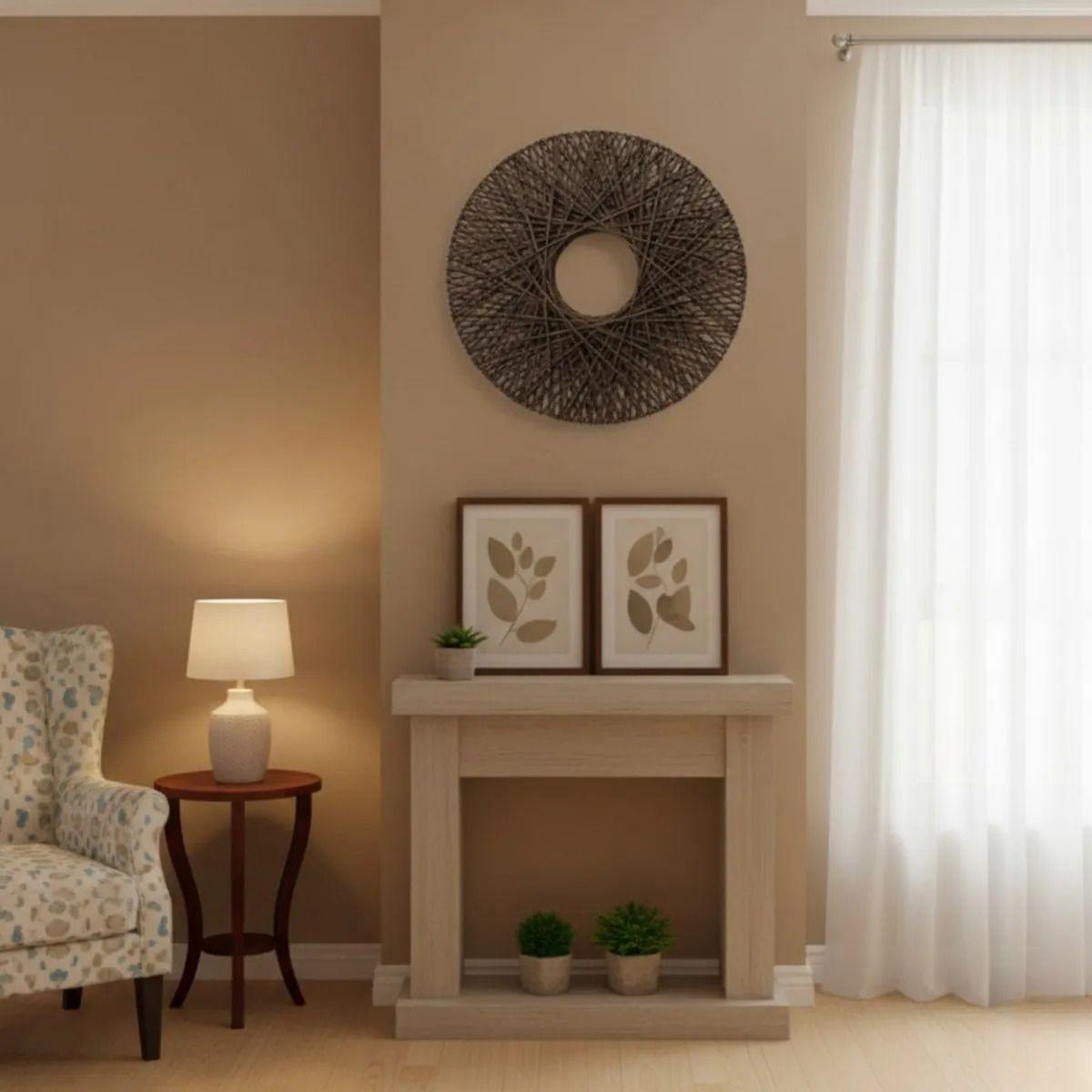 Aro Decorativo Pared Entrelazado Artesanal Moderno AJ-9