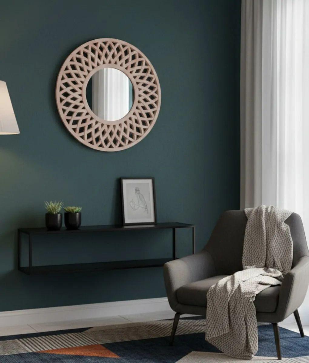 Espejo Pared Decorativo Patrón Calado Contemporáneo Jhn-9