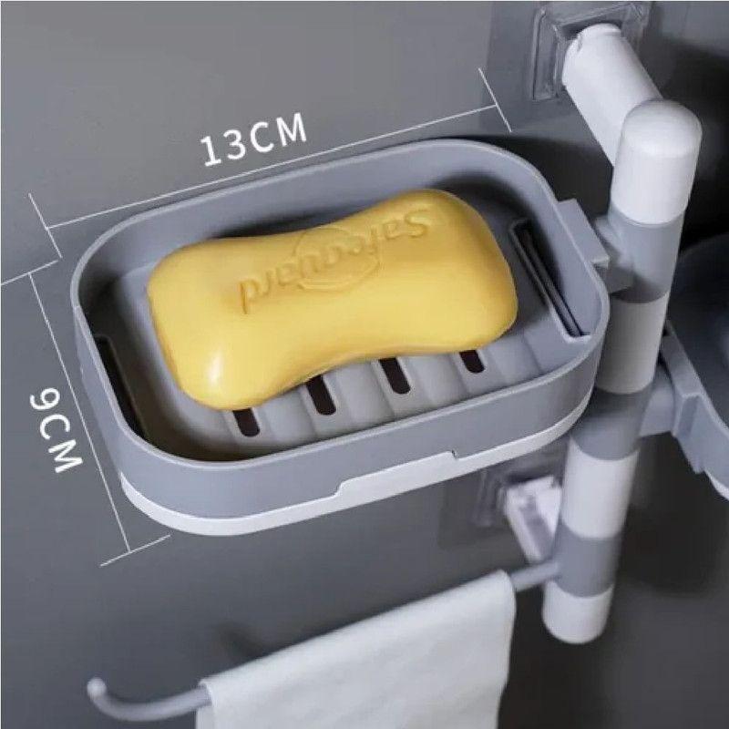 Estante Jabón Pared Multiuso Bandeja Baño Jabonera Rondon-3