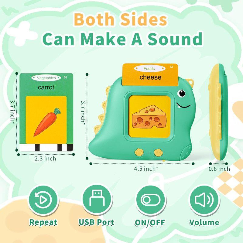 Maquina Aprendizaje Dinosaurio Tarjeta Vocabulario Niños Lau-8