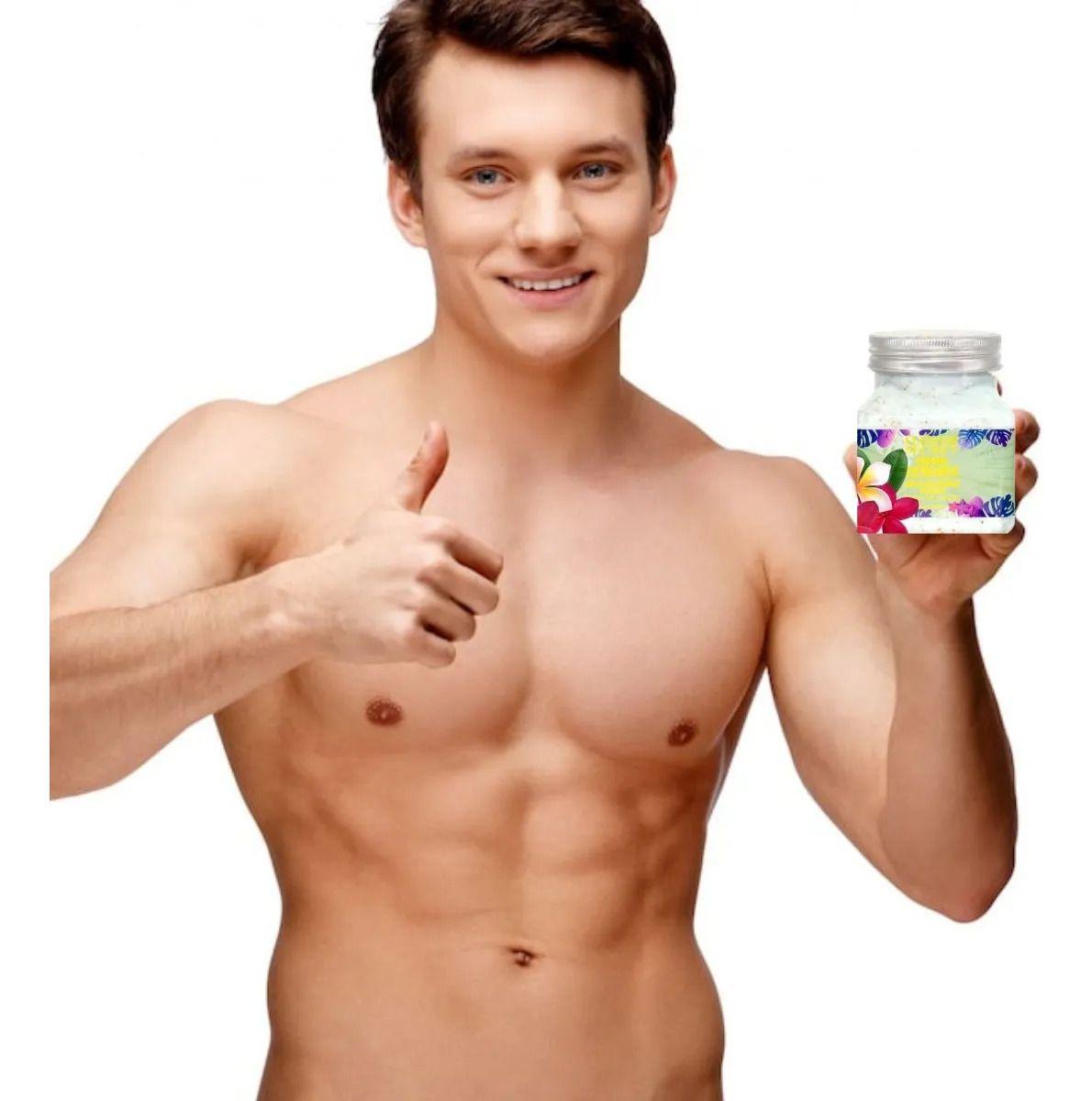 Set 2 Crema Exfoliante Corporal Colageno para Hombres Lau-6