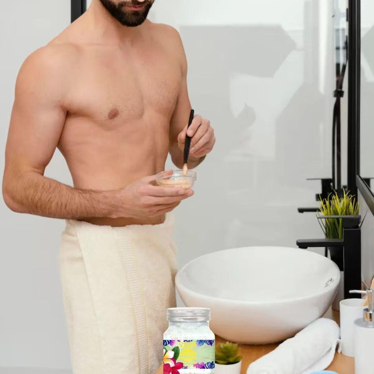 Set 2 Crema Exfoliante Corporal Colageno para Hombres Lau-8
