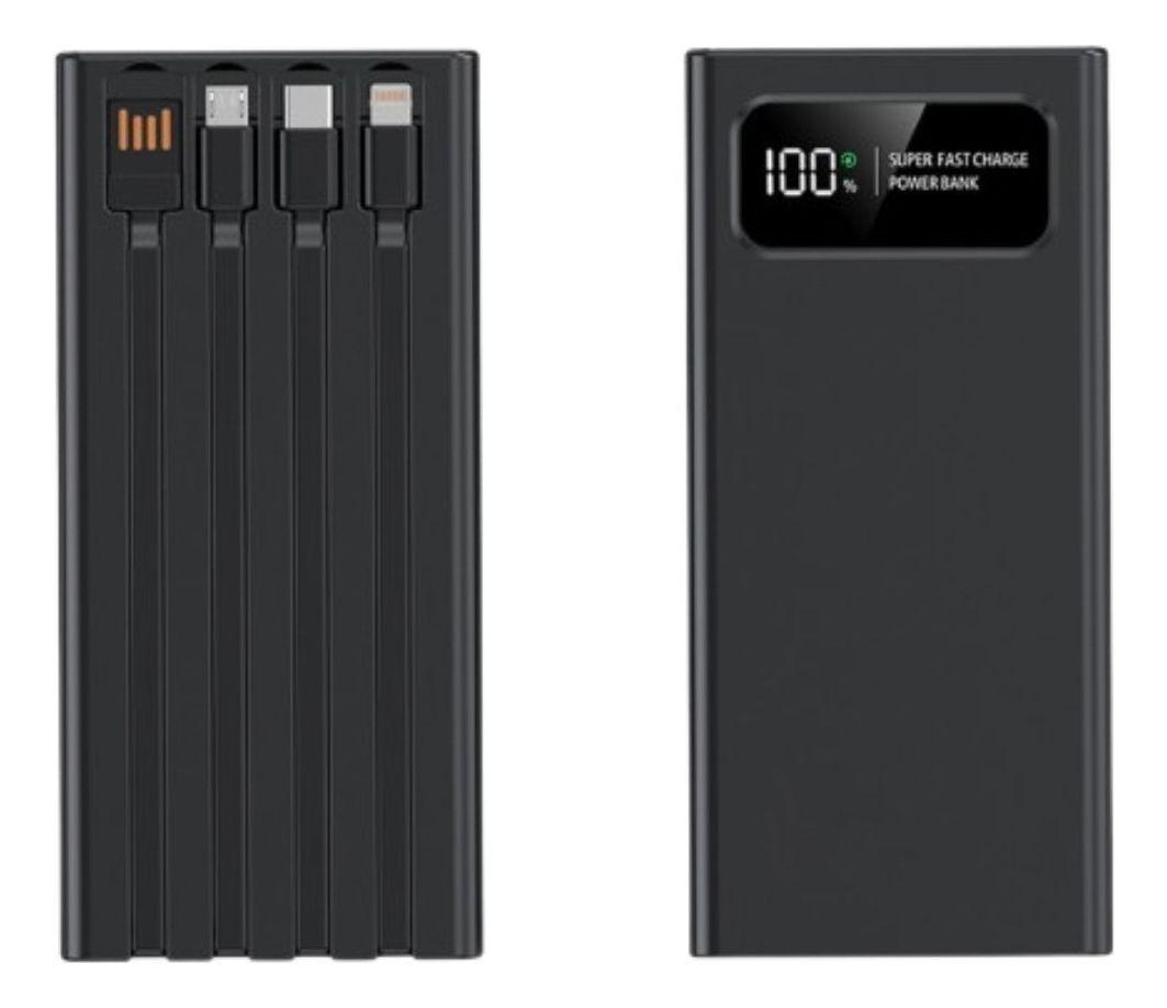 Cargador Portátil Power Bank Carga Rápida Pantalla LED Jhn-2