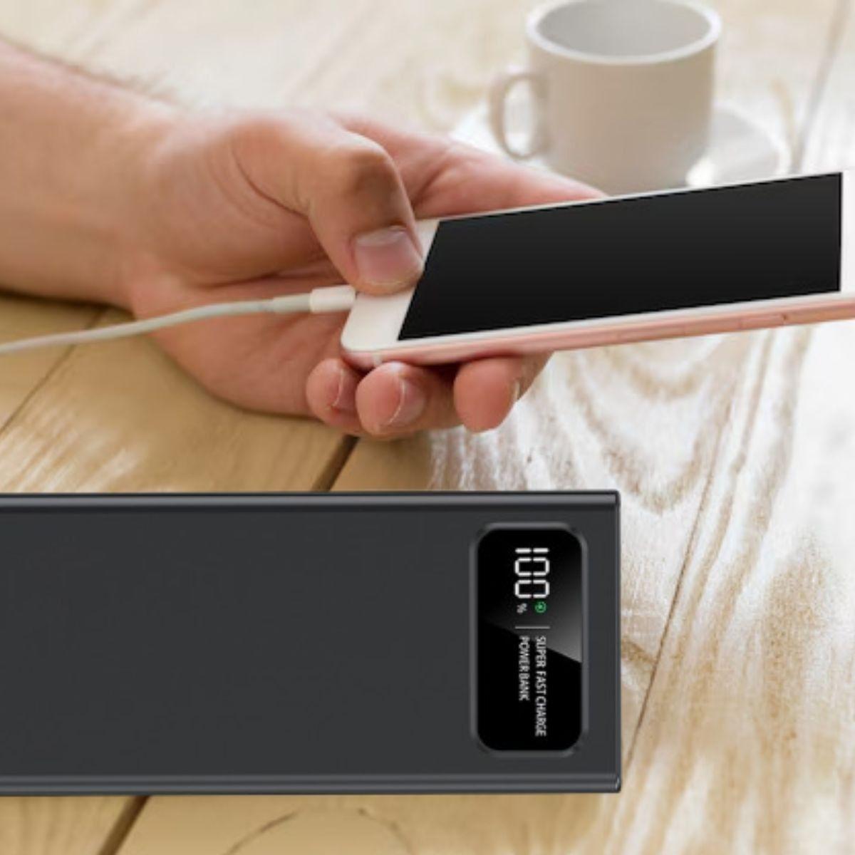 Cargador Portátil Power Bank Carga Rápida Pantalla LED Jhn-3