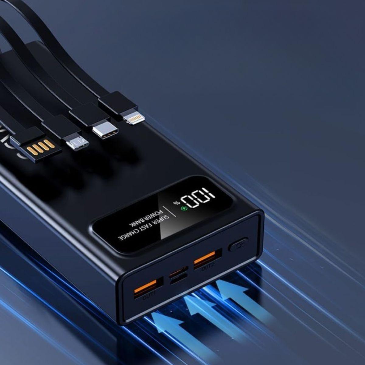 Cargador Portátil Power Bank Carga Rápida Pantalla LED Jhn-6