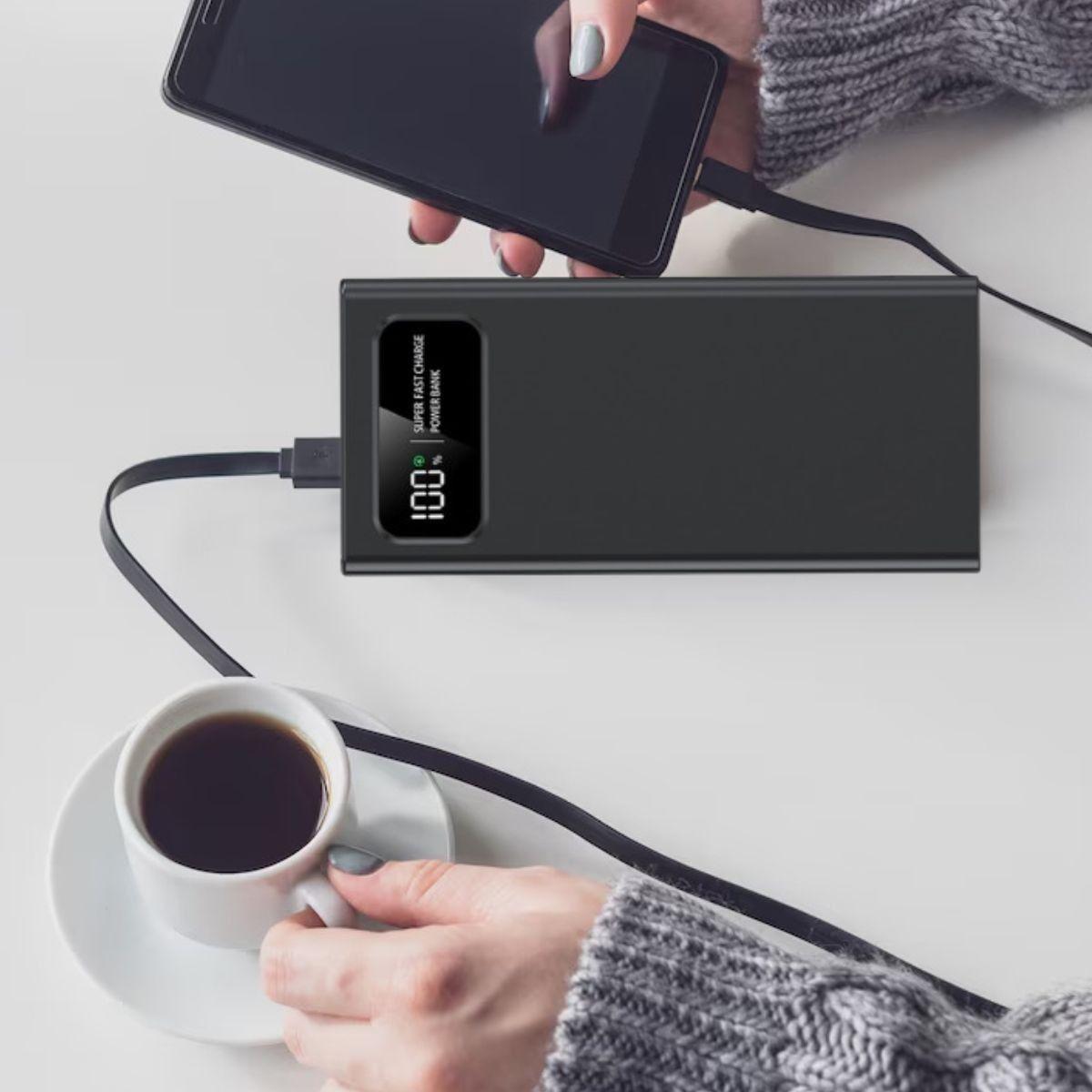 Cargador Portátil Power Bank Carga Rápida Pantalla LED Jhn-9
