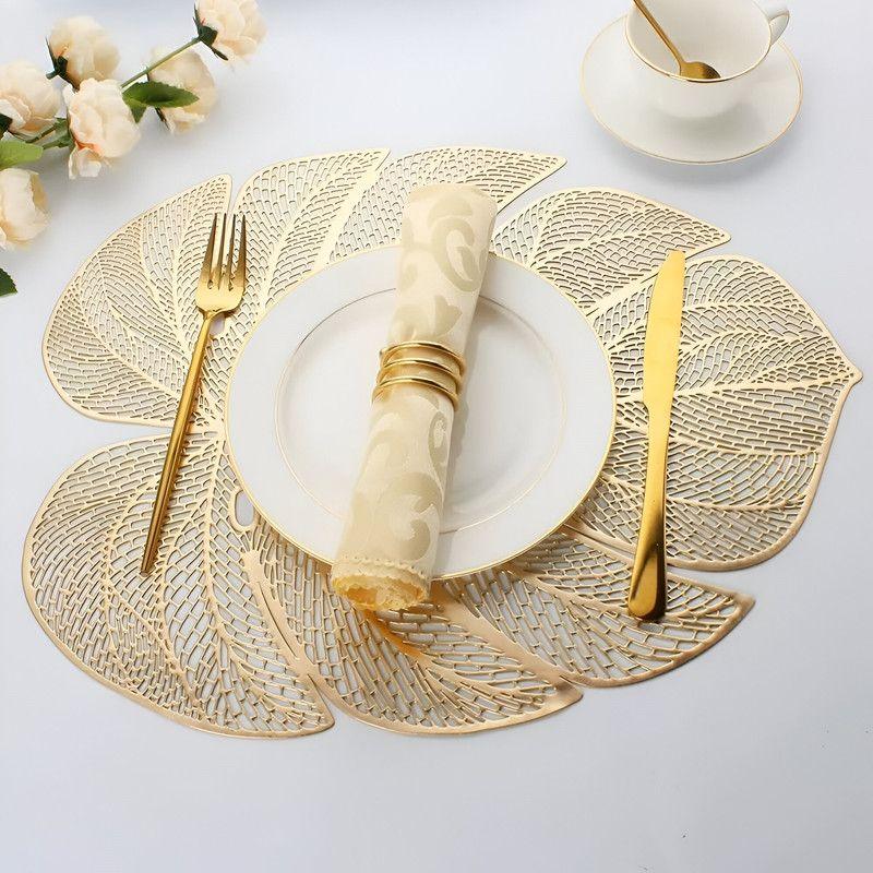 Set 8 Individuales Mantel Hoja Hueca Comedor Cocina Lau-7